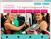 Tablet Screenshot of lilangelsconsignment.com